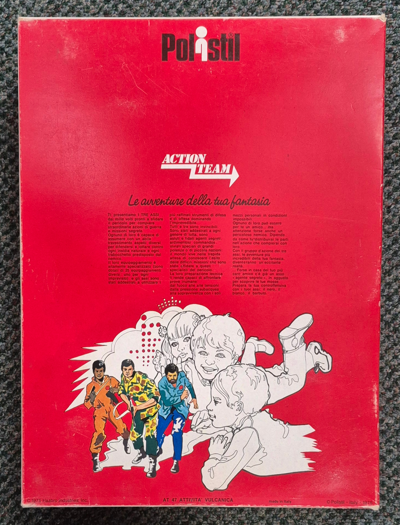 polistil-hasbro-action-team-gi-joe-volcano-jumper-equipment-set-13-2 MIB 1975 Polistil Action Team Hasbro G.I. Joe Volcano Jumper Equipment Set #13: Mint in Box 2