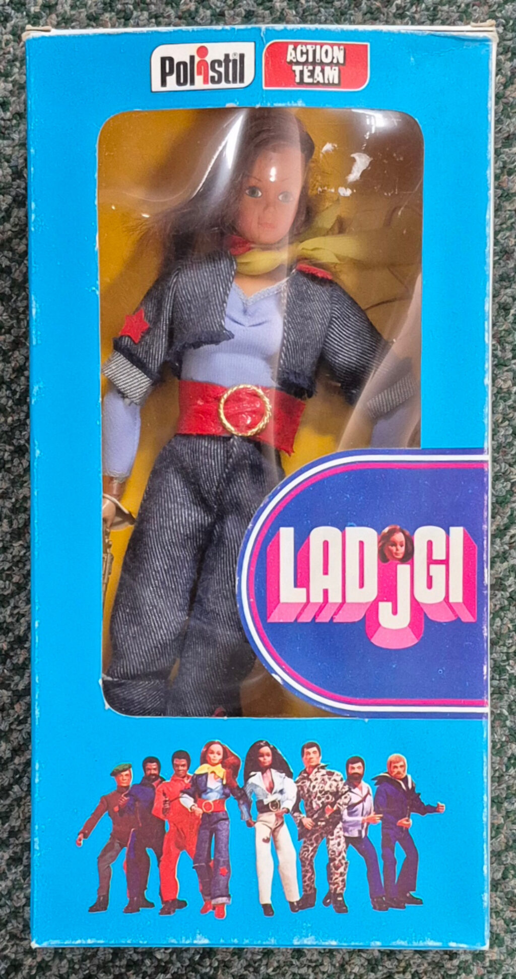 MIB 1975 Polistil Hasbro Action Team Lady G.I. Figure: Mint in Box 1