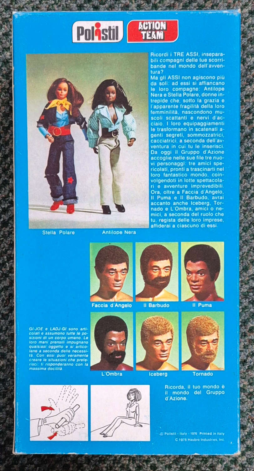 polistil-hasbro-action-team-lady-gi-figure-2 MIB 1975 Polistil Hasbro Action Team Lady G.I. Figure: Mint in Box 2