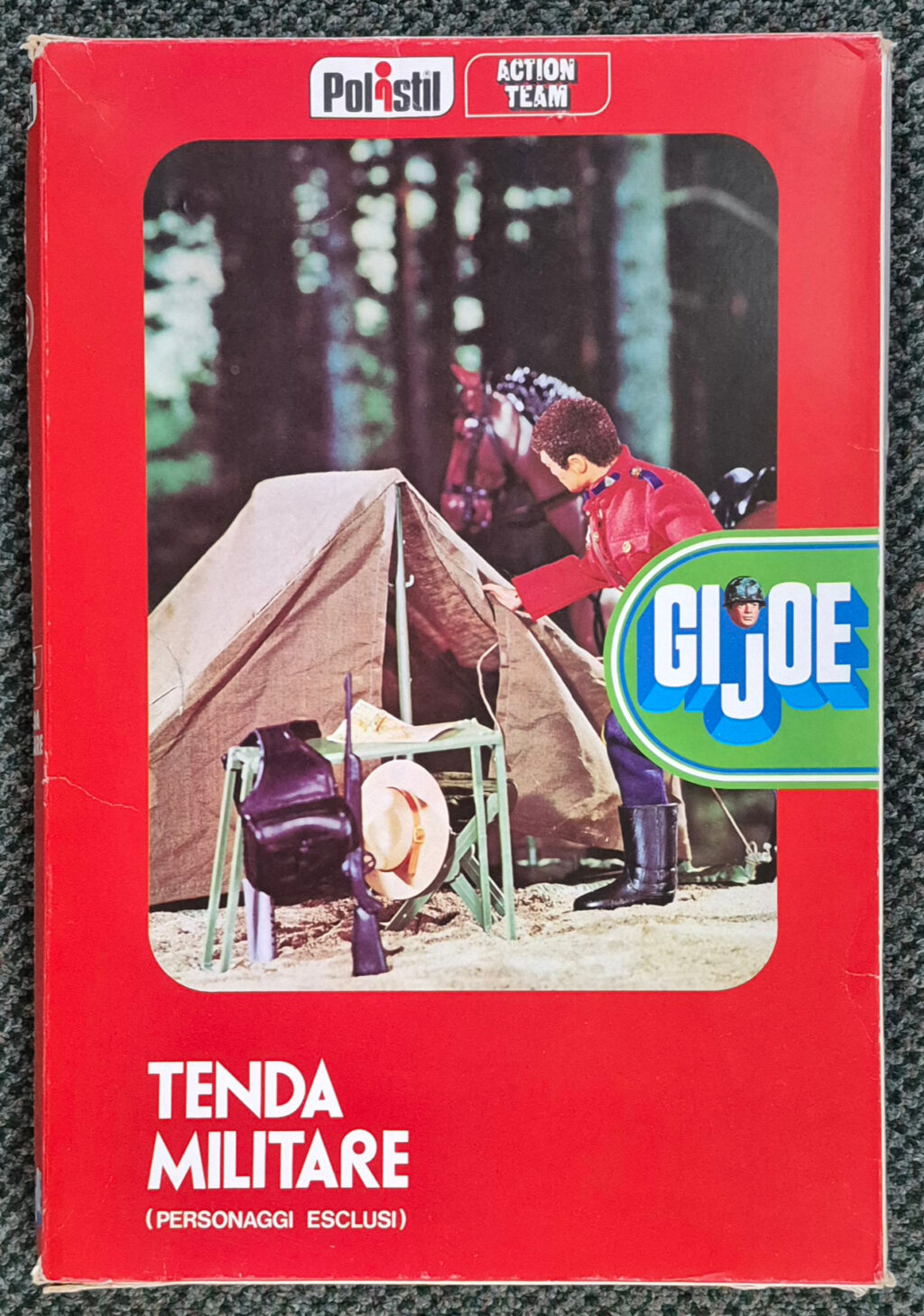 MIB 1976 Polistil Hasbro Action Team Tenda Militare (Military Tent) Equipment Set #42: Mint in Box 1