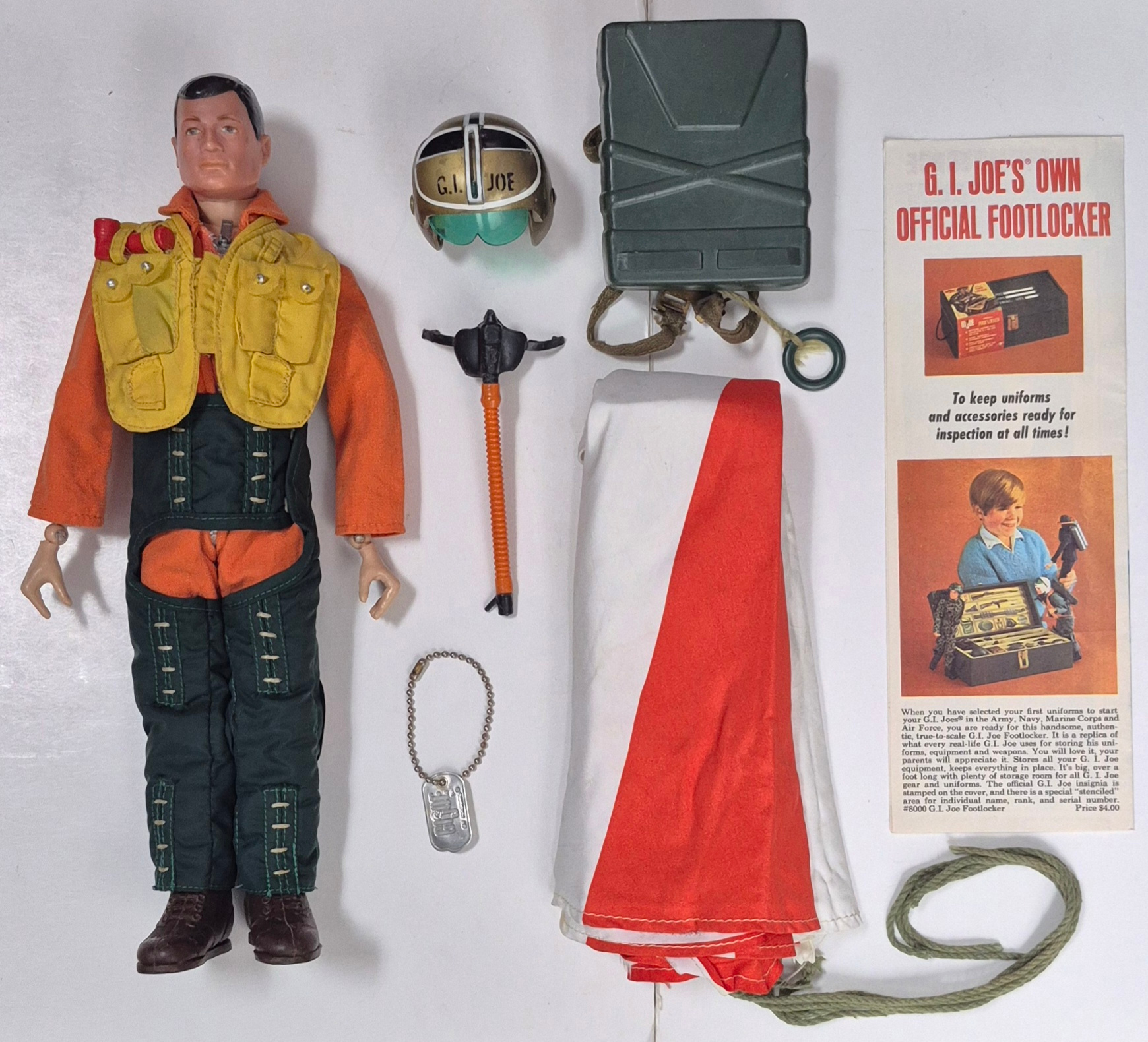 hasbro-1967-gi-joe-action-pilot-and-fighter-pilot-set-7823-2 1967 Hasbro G.I. Joe Action Pilot & Fighter Pilot Set 7823 Complete 1