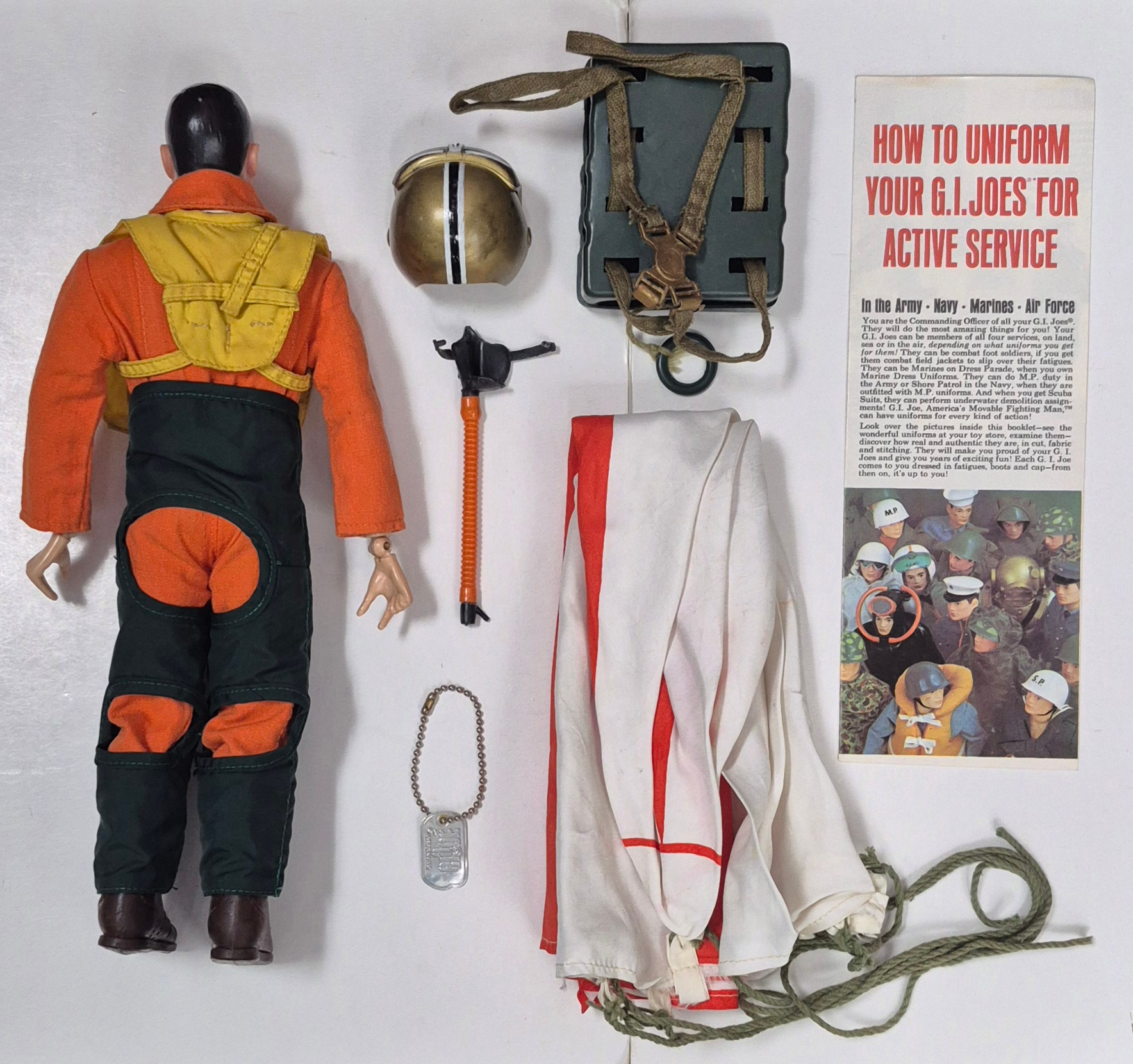 hasbro-1967-gi-joe-action-pilot-and-fighter-pilot-set-7823-3 1967 Hasbro G.I. Joe Action Pilot & Fighter Pilot Set 7823 Complete 3