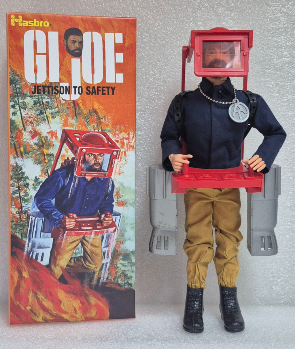 1975 Hasbro G.I. Joe Adventure Team Land Adventurer with Jettison to Safety Equipment Set 7739-2 in Custom Box 1