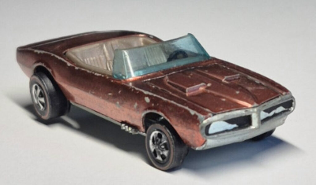1968 Mattel Redline Hot Wheels Brown Custom Firebird 1