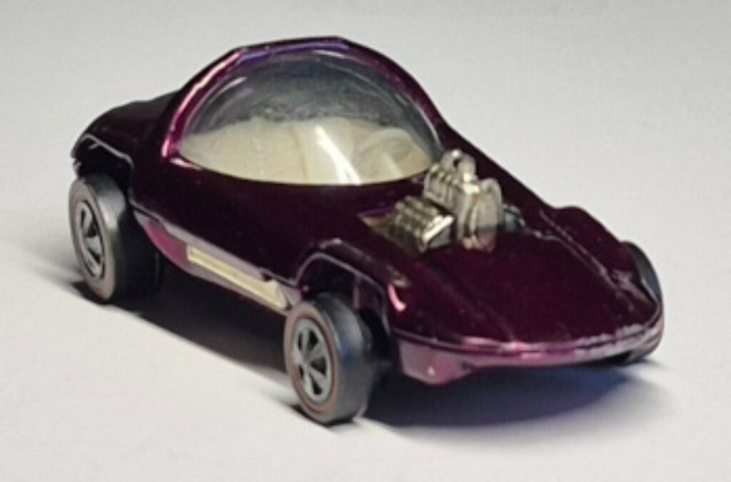 1968 Mattel Redline Hot Wheels Deep Magenta Silhouette - Near Mint 1