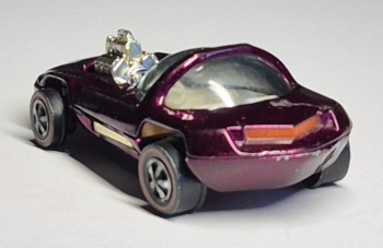 1968-mattel-hot-wheels-redline-deep-magenta-silhouette-2 1968 Mattel Redline Hot Wheels Deep Magenta Silhouette - Near Mint 2