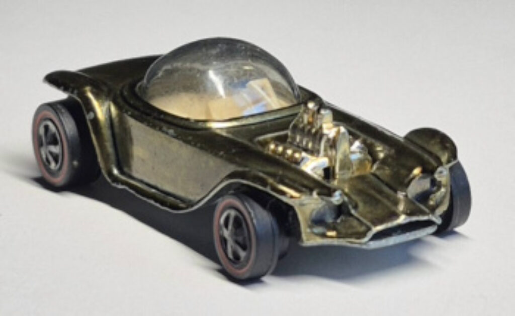 1968 Mattel Redline Hot Wheels Olive Beatnik Bandit - Excellent 1