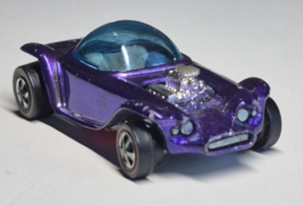 1968 Mattel Redline Hot Wheels Purple Beatnik Bandit - Excellent 1