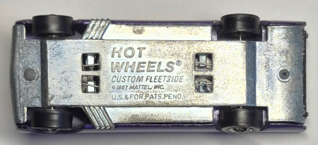 1968-mattel-hot-wheels-redline-purple-custom-fleetside-6 1968 Mattel Redline Hot Wheels Purple Custom Fleetside - Excellent 6