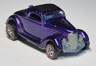 1969 Mattel Redline Hot Wheels Purple Classic '36 Ford Coupe - Near Mint 1