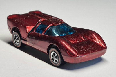 1969 Mattel Redline Hot Wheels Red Lola GT70 1