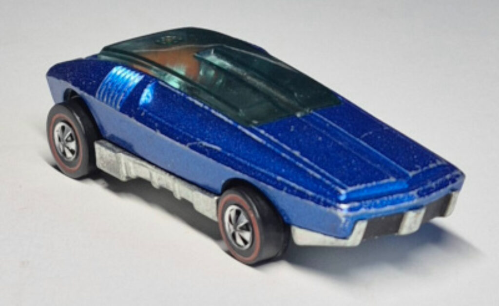 1970 Mattel Redline Hot Wheels Blue Whip Creamer 1