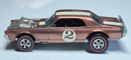 1970-mattel-hot-wheels-redline-brown-nitty-gritty-kitty-3 1970 Mattel Redline Hot Wheels Brown Nitty Gritty Kitty - Mint 3