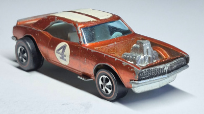 1970 Mattel Redline Hot Wheels Orange Heavy Chevy 1