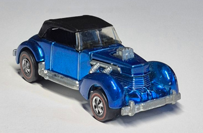 1971 Mattel Redline Hot Wheels Blue Classic Cord - Near Mint 1