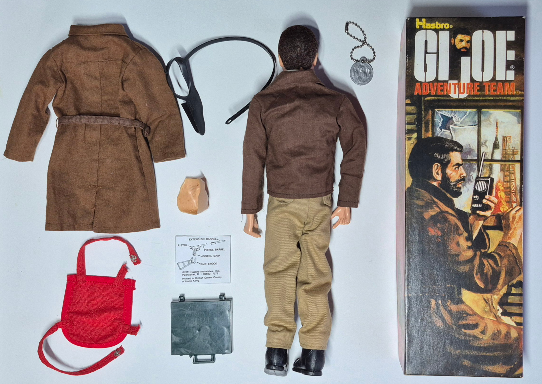 1972-hasbro-gi-joe-adventure-team-man-of-action-and-secret-agent-set-7375-3 1972 Hasbro G.I. Joe Adventure Team Man of Action with Secret Agent Equipment Set 7375 in Custom Box 3