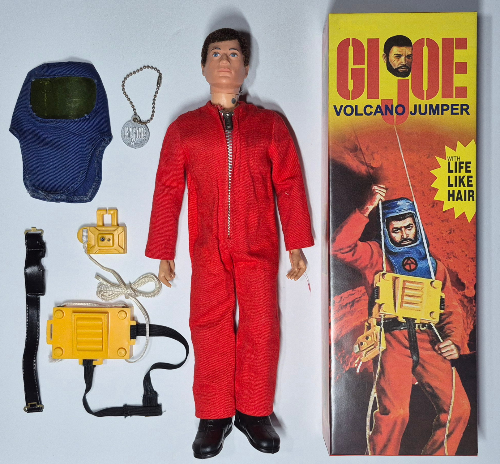1972-hasbro-gi-joe-adventure-team-man-of-action-and-volcano-jumper-set-7344-2 1972 Hasbro G.I. Joe Adventure Team Land Adventurer with Radiation Detection Equipment Set 7341 in Custom Box front 2