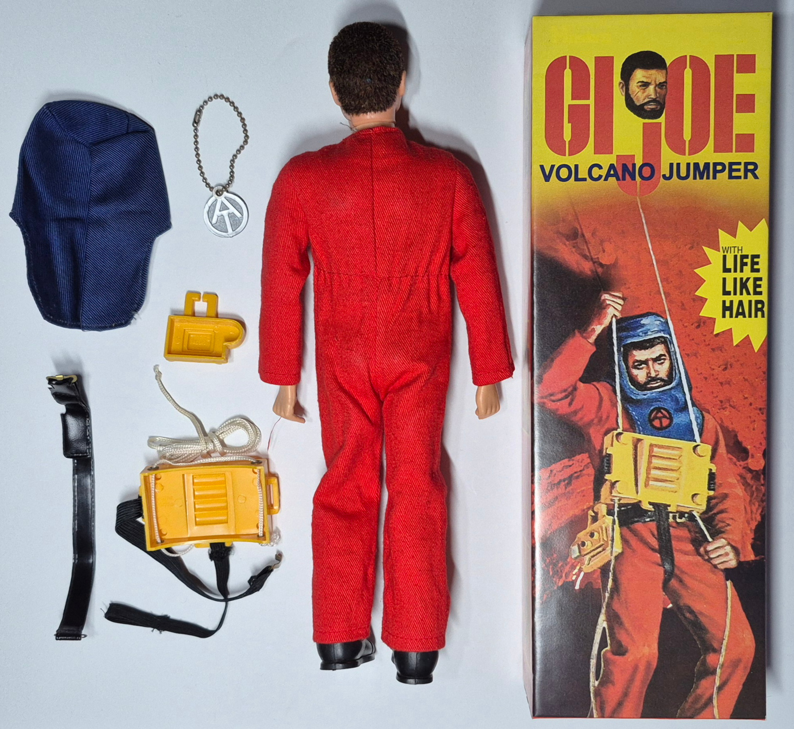 1972-hasbro-gi-joe-adventure-team-man-of-action-and-volcano-jumper-set-7344-3 1972 Hasbro G.I. Joe Adventure Team Land Adventurer with Radiation Detection Equipment Set 7341 in Custom Box front 3