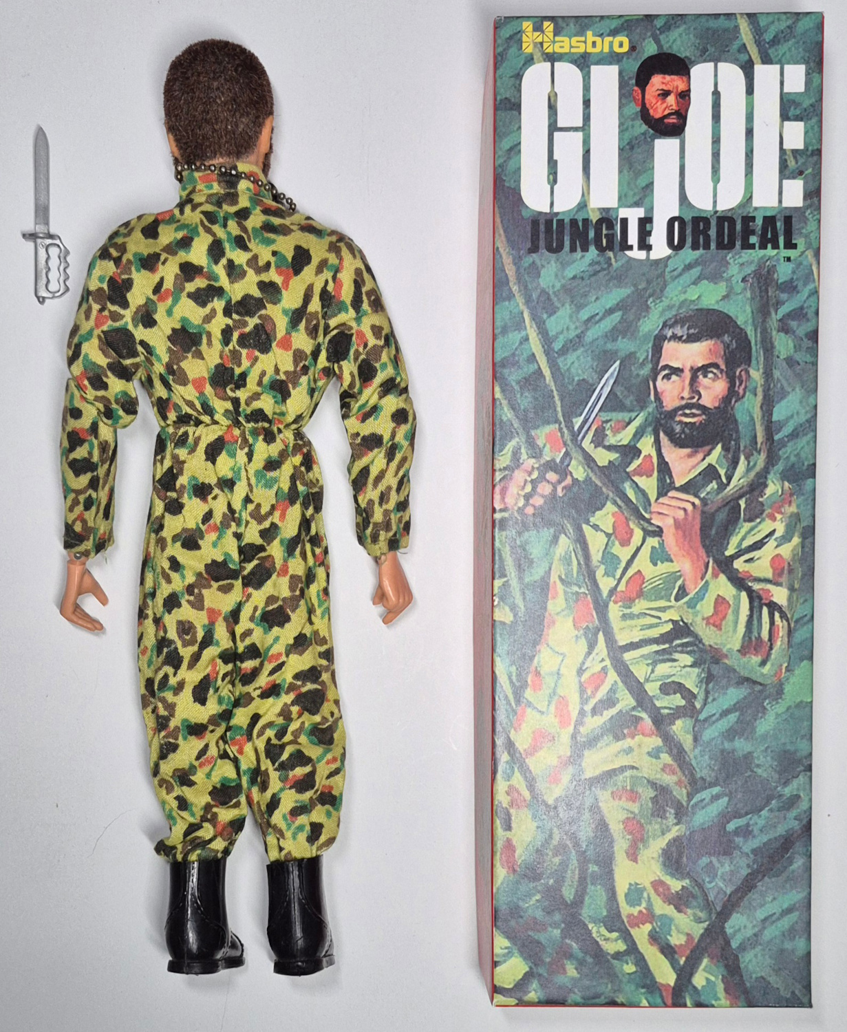 1973-hasbro-gi-joe-adventure-team-land-adventurer-and-jungle-ordeal-set-7309-3 1973 Hasbro G.I. Joe Adventure Team Land Adventurer with Jungle Ordeal Equipment Set 7309 in Custom Box 3