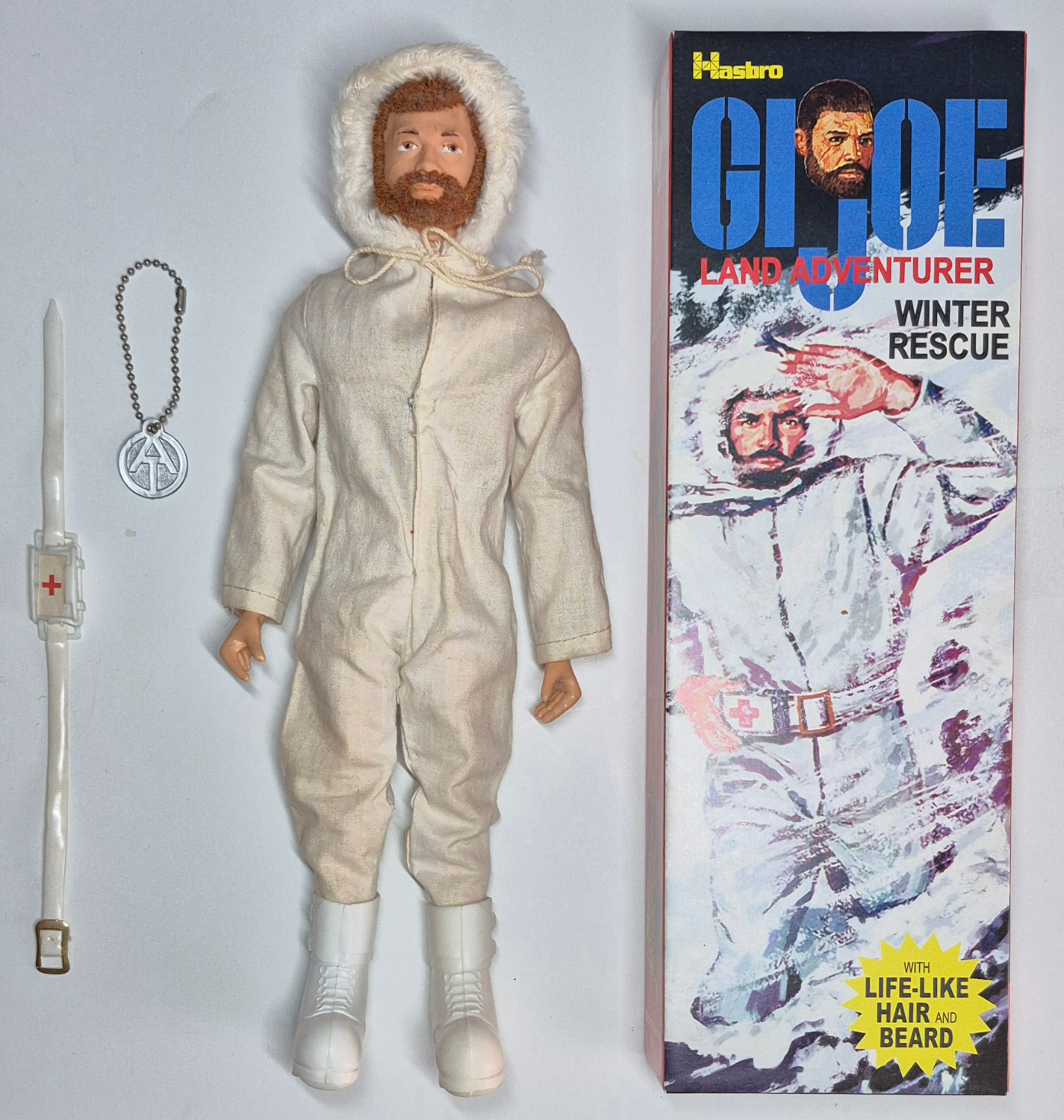 1973-hasbro-gi-joe-adventure-team-land-adventurer-and-winter-rescue-set-7309-4-2 1973 Hasbro G.I. Joe Adventure Team Land Adventurer with Winter Rescue Equipment Set 7309-4 in Custom Box 2