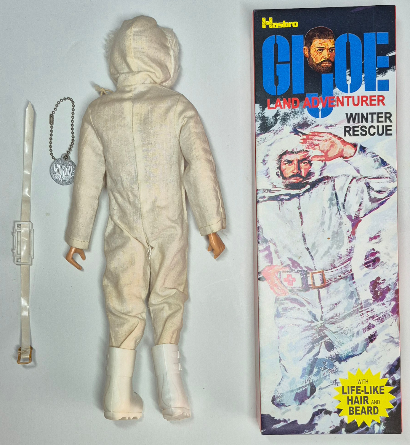1973-hasbro-gi-joe-adventure-team-land-adventurer-and-winter-rescue-set-7309-4-3 1973 Hasbro G.I. Joe Adventure Team Land Adventurer with Winter Rescue Equipment Set 7309-4 in Custom Box 3