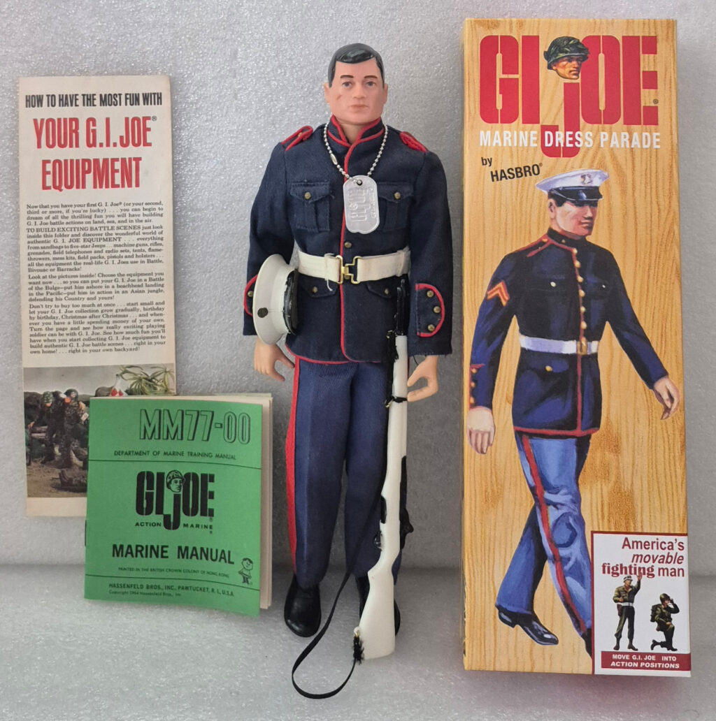 1964 Hasbro G.I. Joe Action Marine & Marine Dress Set 7710 Complete 1
