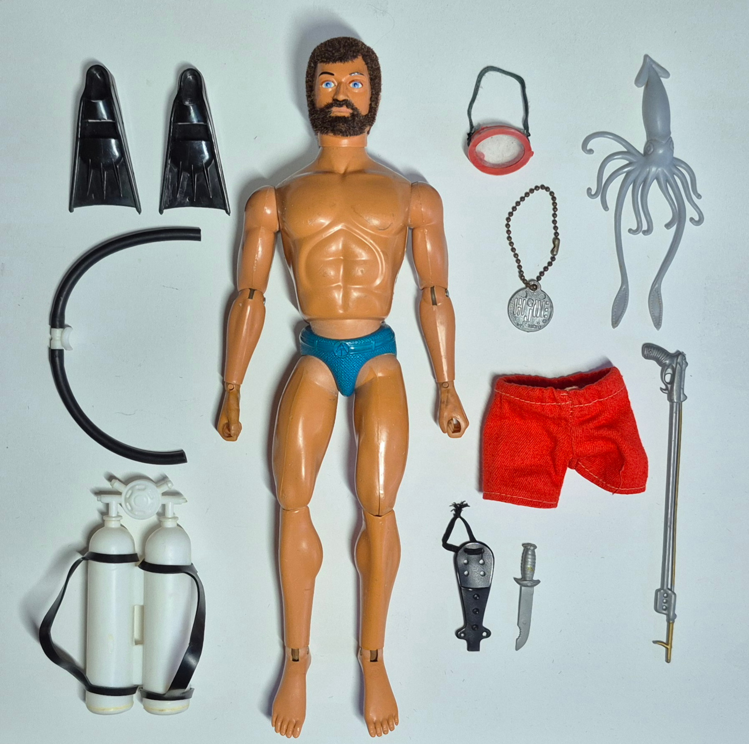 hasbro-1975-gi-joe-adventure-team-adventure-team-life-like-muscle-body-with-eagle-eyes-and-kung-fu-grip-in-divers-distress-equipment-set-7328-6-2 1975 Hasbro G.I. Joe Adventure Team Life-Like Muscle Body Land Adventurer with Diver's Distress Equipment Set 7328-6 2