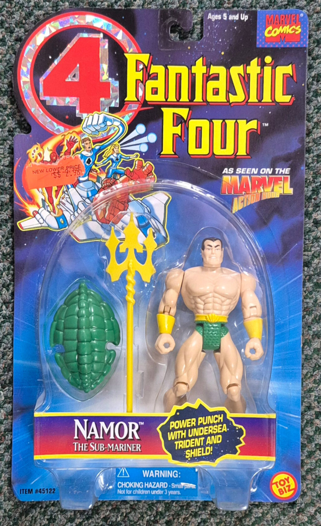 Toy Biz Fantastic Four Series Namor Action Figure: Mint on Card 1