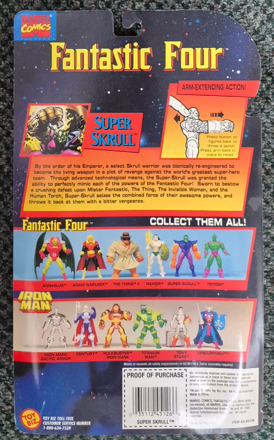 toy-biz-fantastic-four-series-super-skrull-2 Toy Biz Fantastic Four Series Super Skrull Action Figure: Mint on Card 2