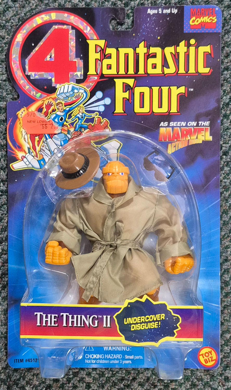 Toy Biz Fantastic Four Series The Thing II Action Figure: Mint on Card 1