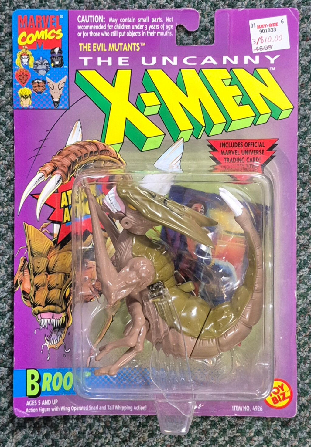 Toy Biz Uncanny X-Men Evil Mutant Series Brood Action Figure: Mint on Card 1