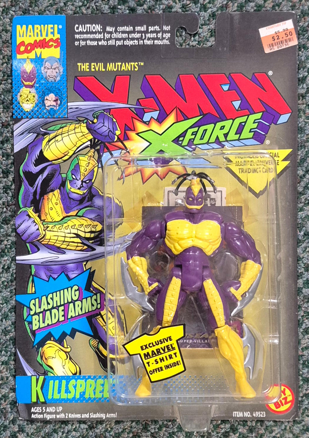 Toy Biz Uncanny X-Men Evil Mutant Series Killspree Action Figure: Mint on Card 1