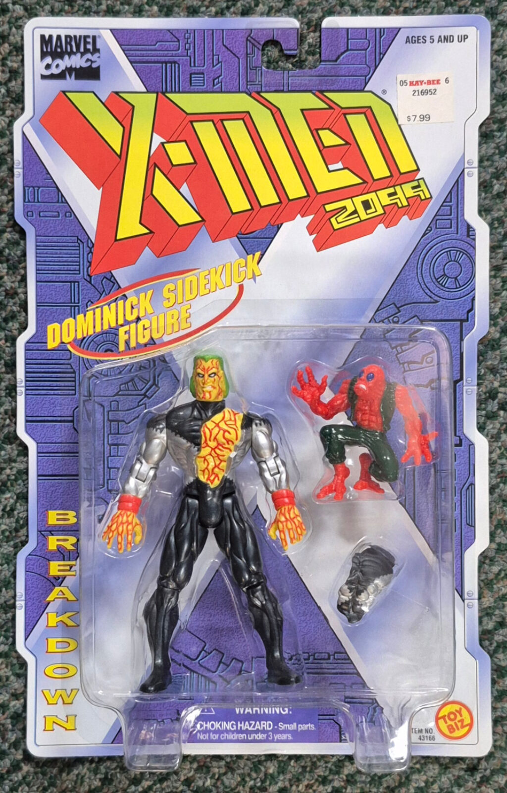 Toy Biz X-Men 2099 Series Breakdown and Dominick Action Figure: Mint on Card 1