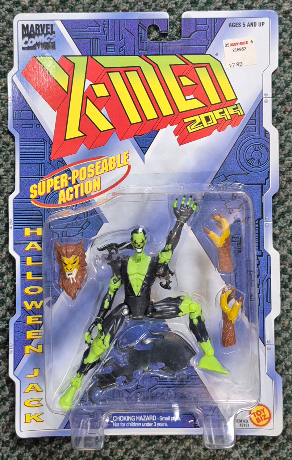 Toy Biz X-Men 2099 Series Halloween Jack Action Figure: Mint on Card 1