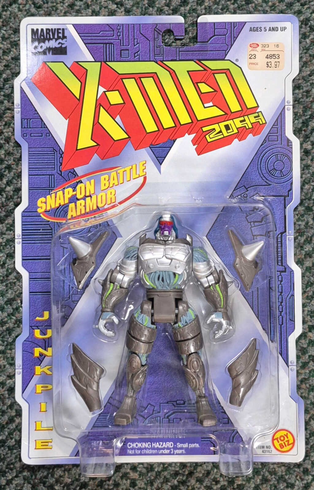 Toy Biz X-Men 2099 Series Junkpile Action Figure: Mint on Card 1