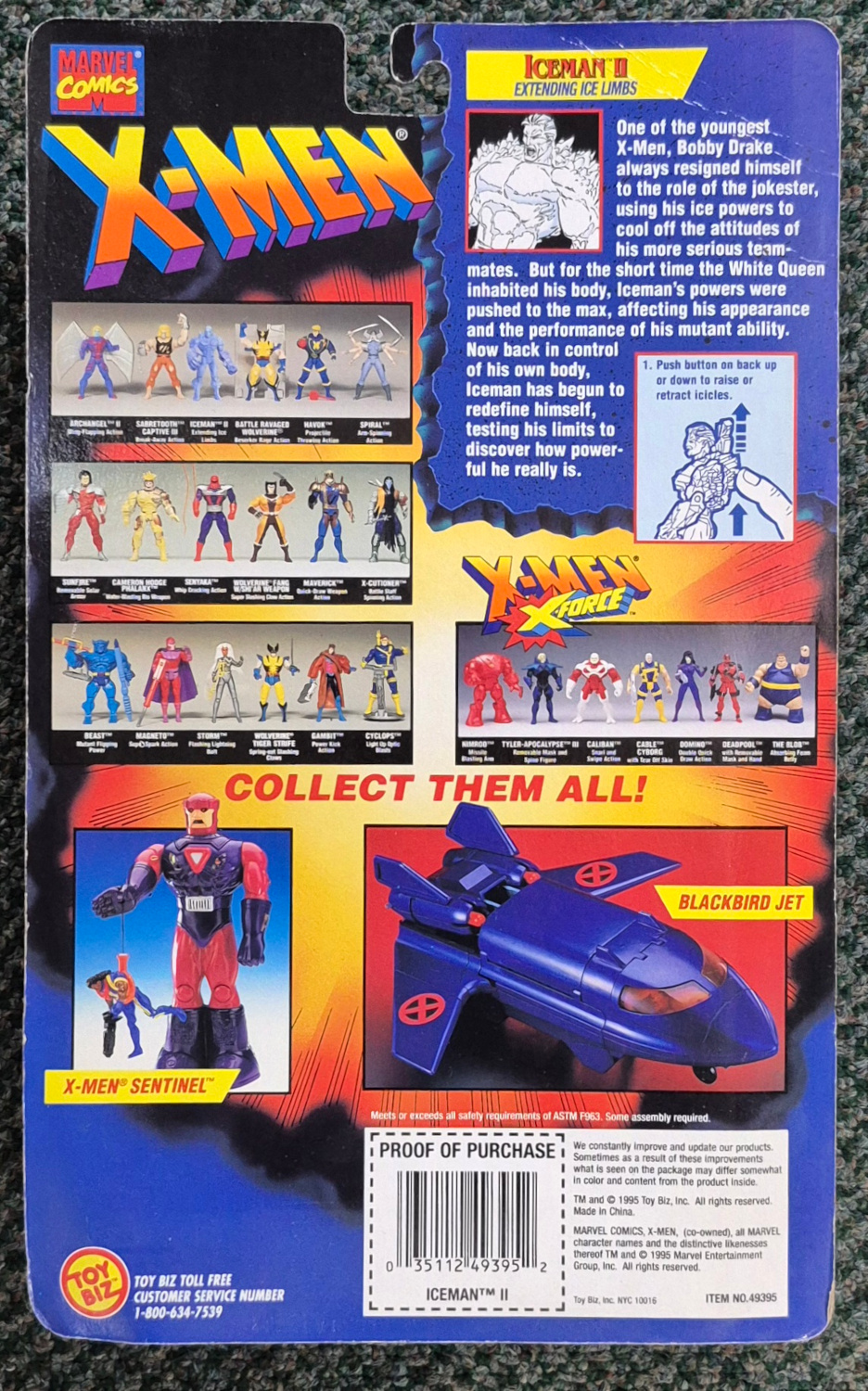 toy-biz-x-men-invasion-series-iceman-ii-2 Toy Biz X-Men Invasion Series Iceman II Action Figure: Mint on Card 2