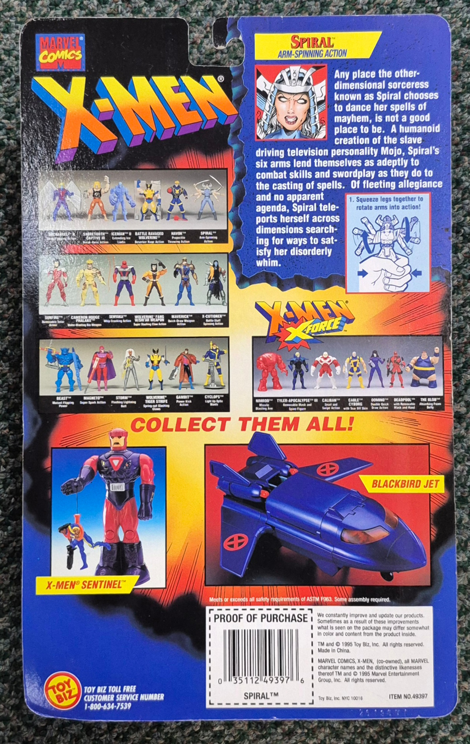 toy-biz-x-men-invasion-series-spiral-2 Toy Biz X-Men Invasion Series Spiral Action Figure: Mint on Card 2